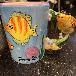 Puerto Rico Coffee Mug Cup Collectible Official Fish Souvenir
